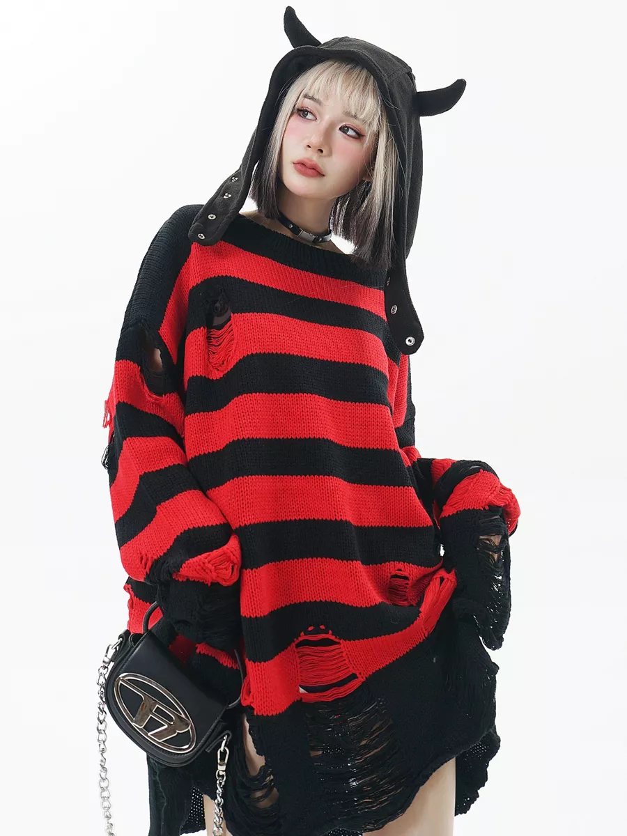 Свитер оверсайз в корейском стиле