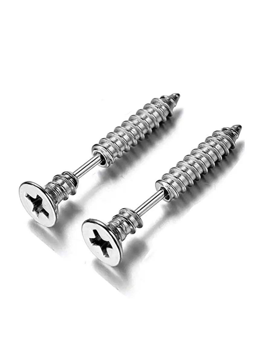 Серьги гвоздики / серьги пусеты/плаги с лезвиями